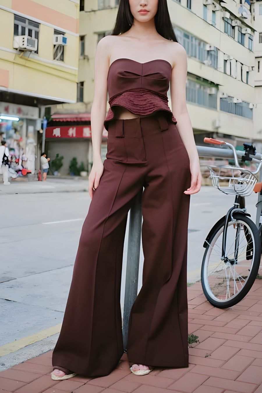 PANTALON NEW PAULETTE MARRON