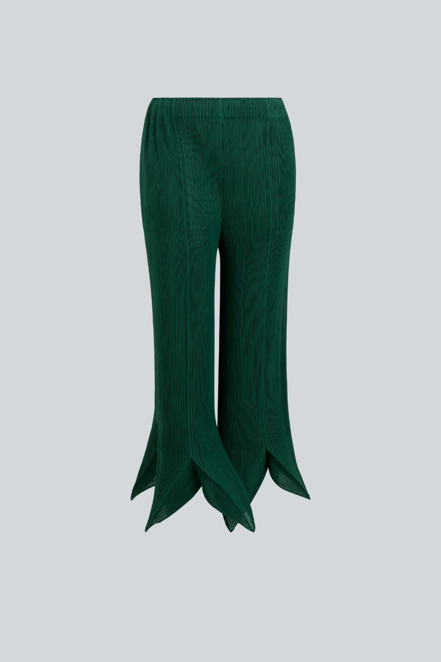 Pantalón de corte recto verde
