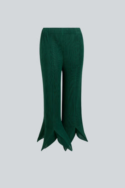 Pantalón de corte recto verde