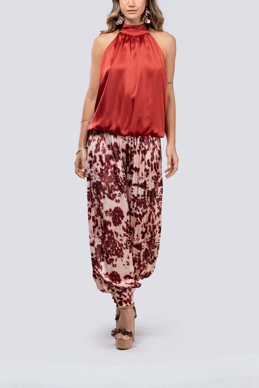 PANTALON PLIZADO MULTICOLOR