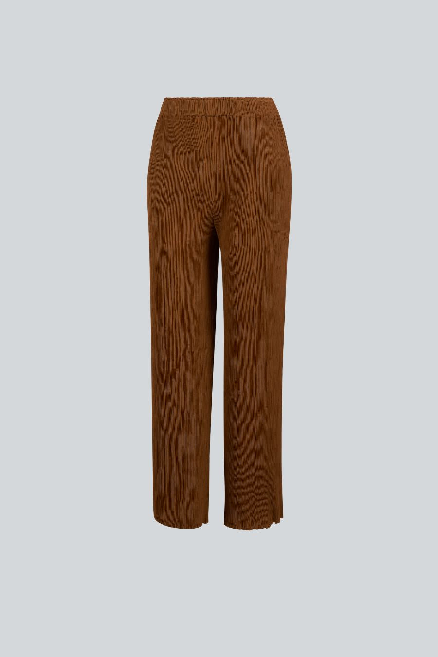 pantalon corte slim cafe