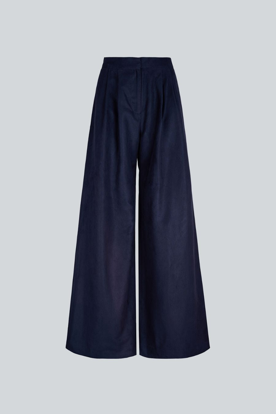 PANTALÓN WIDE SUEDE MARINO