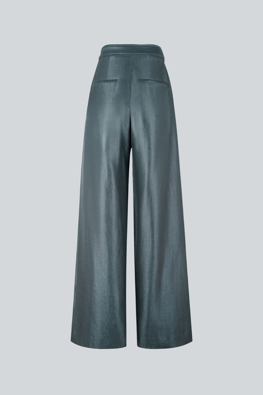 Pantalón slim fit gris de tiro alto Sandra Weil