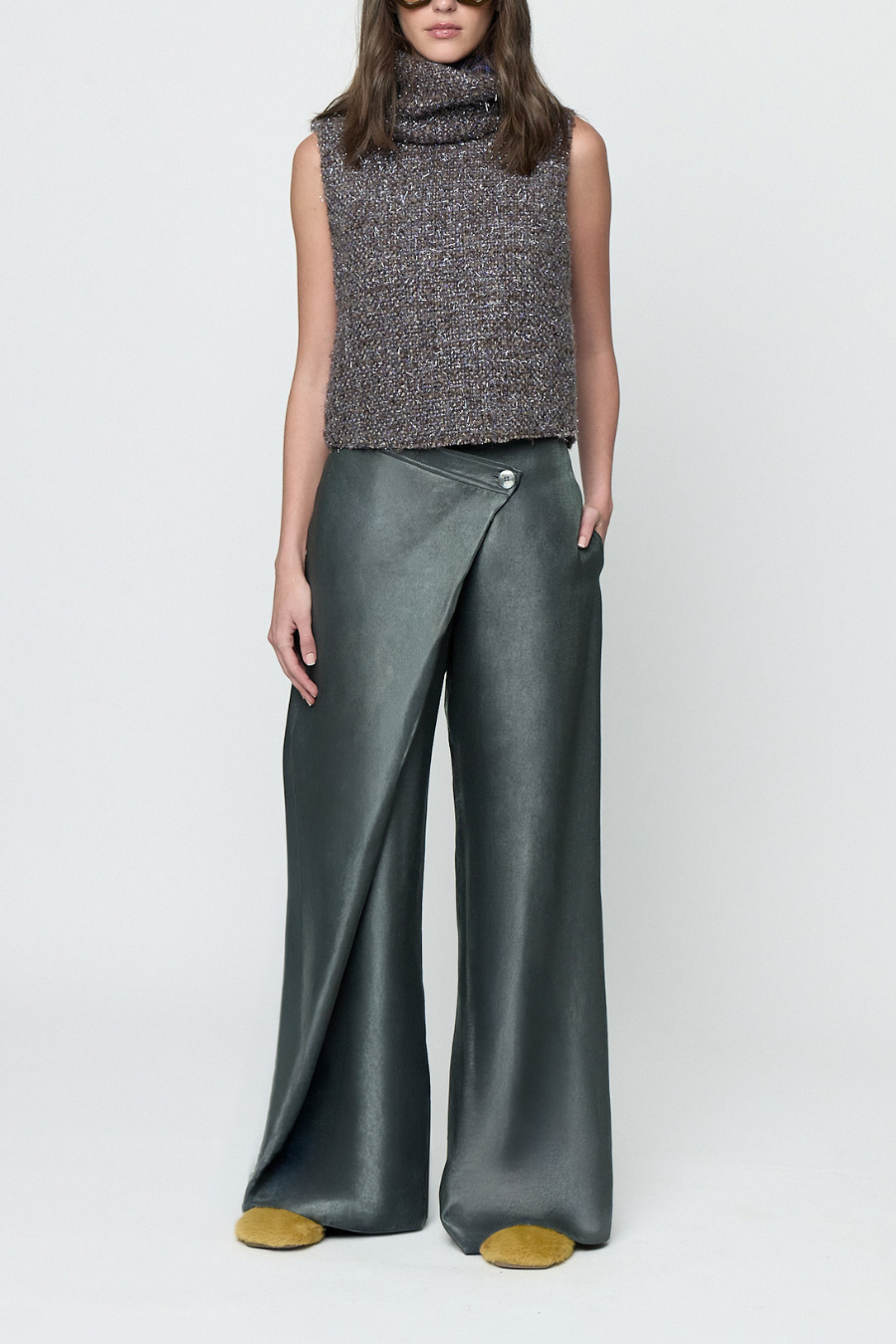 Pantalón Ladon con sobrefalda asimétrica Sandra Weil