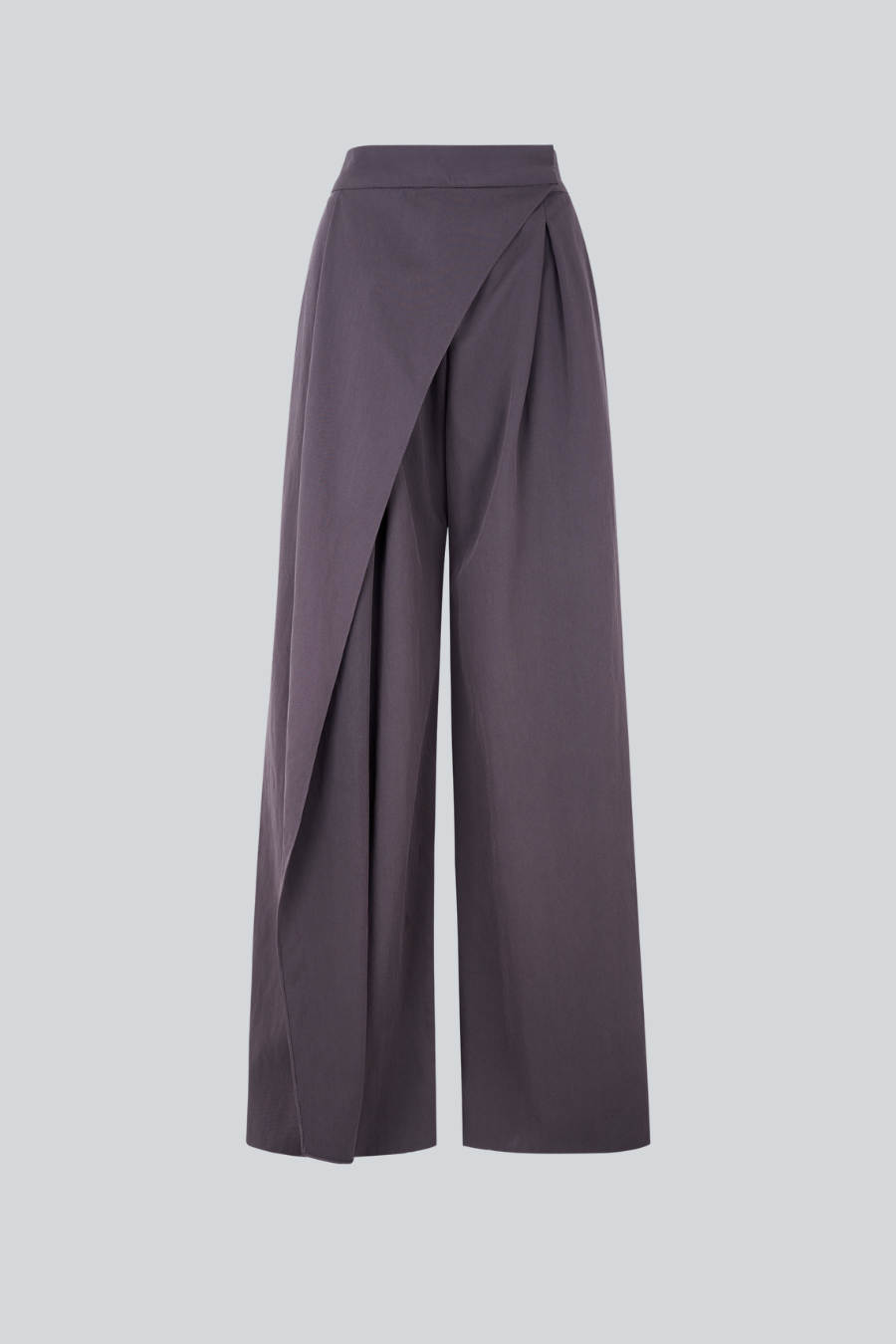 Pantalón Oak de viscosa con sobrefalda asimétrica de Sandra Weil