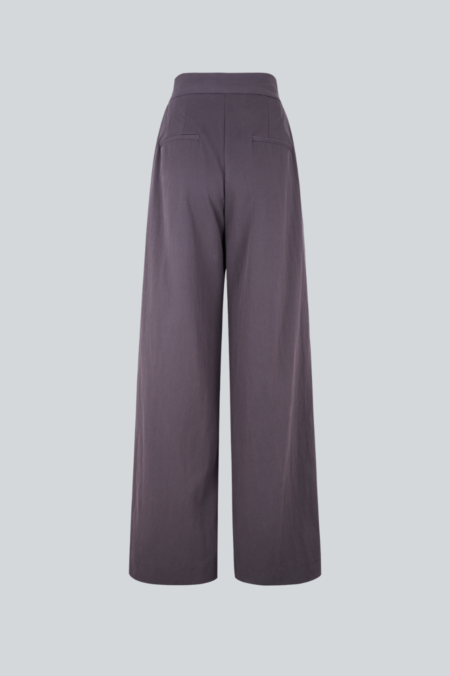 Pantalón Oak de viscosa con sobrefalda asimétrica de Sandra Weil vista posterior.