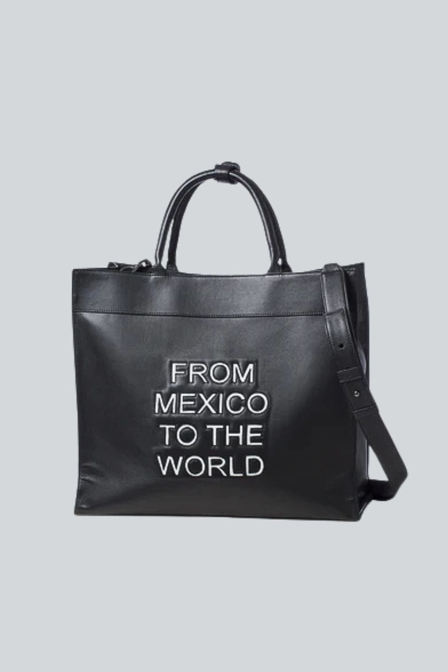 BOLSO LEYENDA PIEL MAXI NEGRA