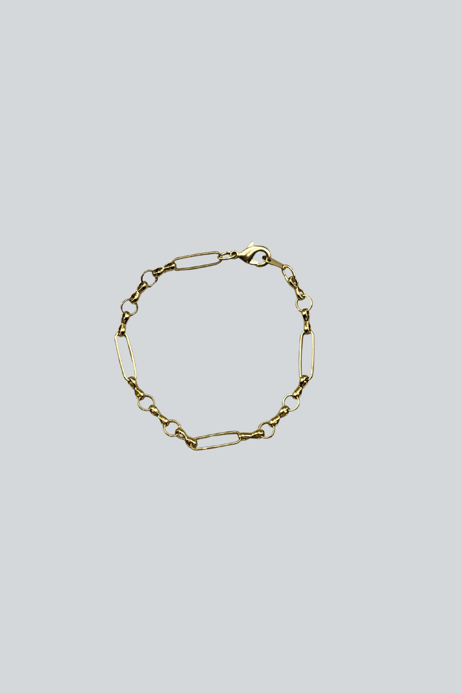 BRAZALETE ESLABON DELGADO DOBLE ARGOLLA