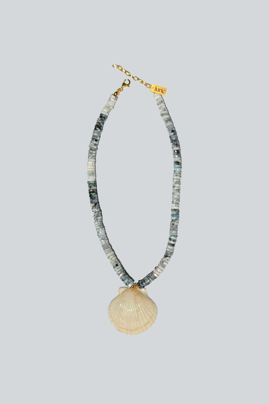 Collar de concha natural blanca