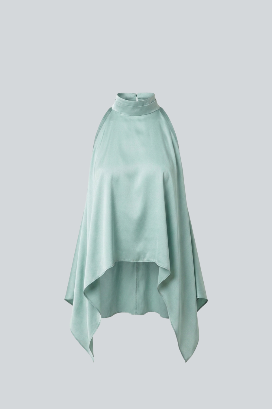Top sin manga de silueta eterea color menta Arial 12 
