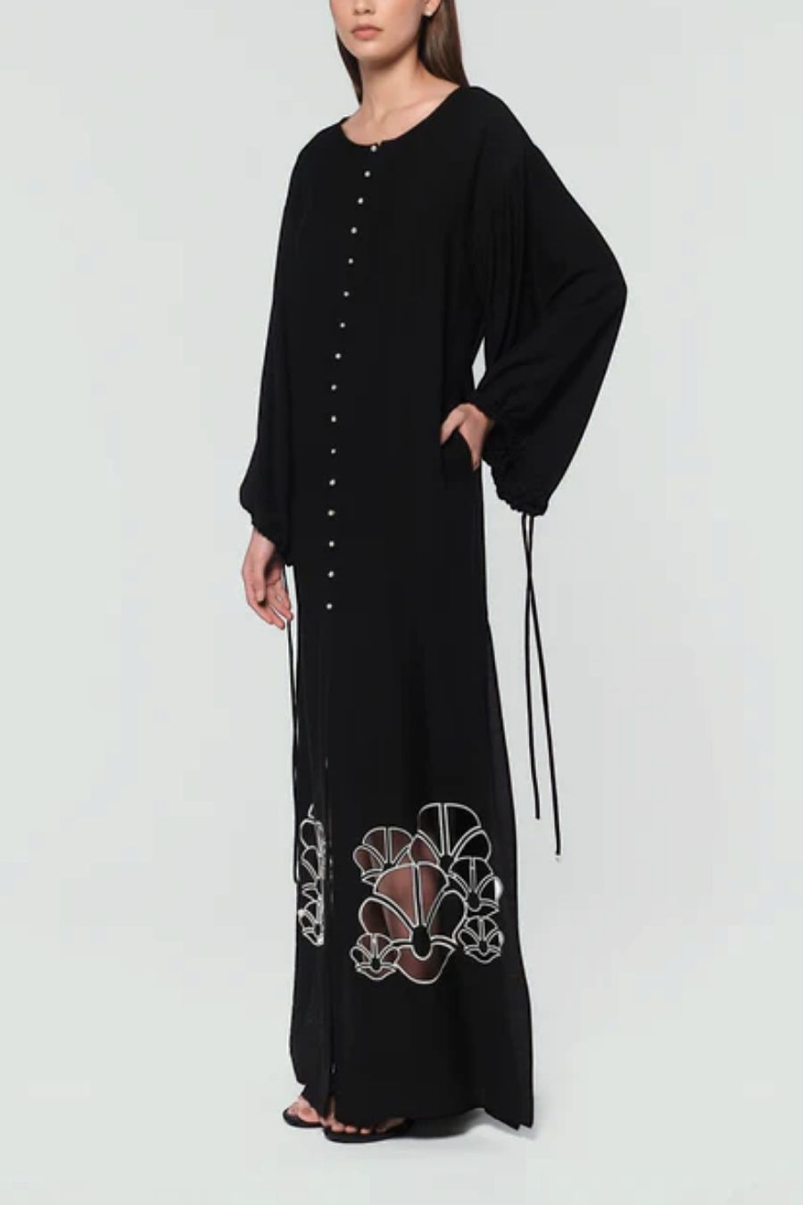 VESTIDO ASTRID KAFTAN NEGRO