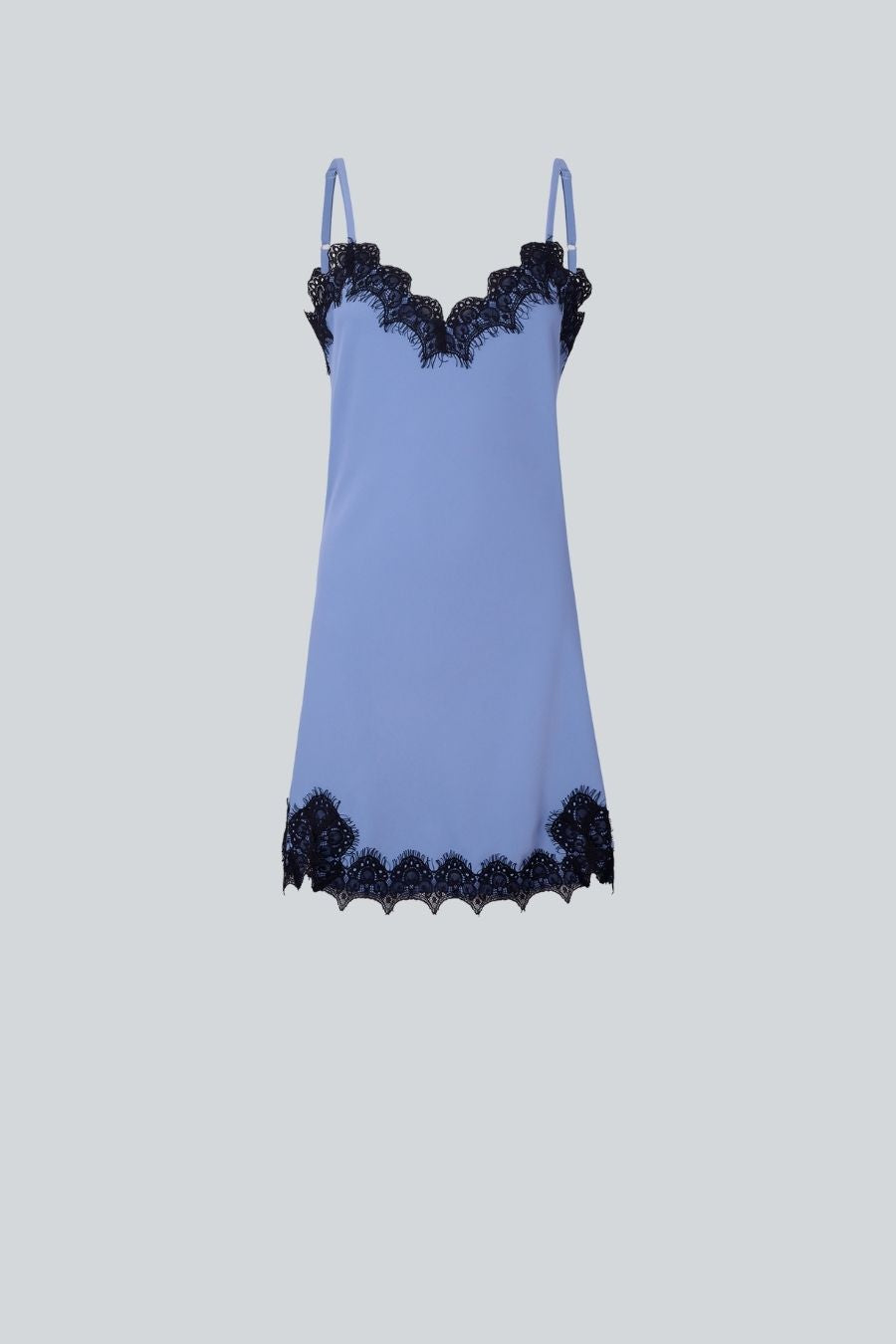VESTIDO CORTO SLIP DRESS BABY AZUL