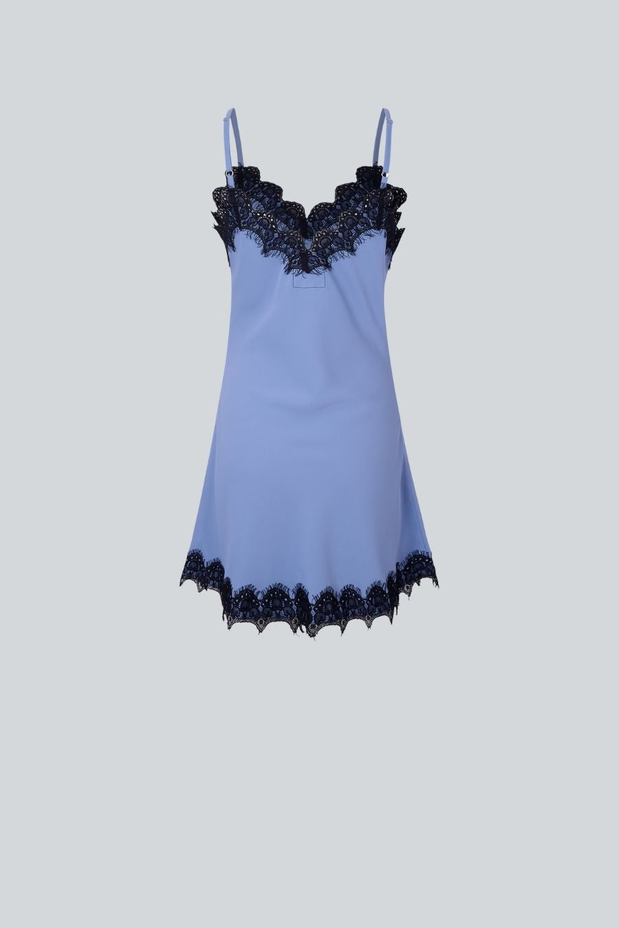VESTIDO CORTO SLIP DRESS BABY AZUL