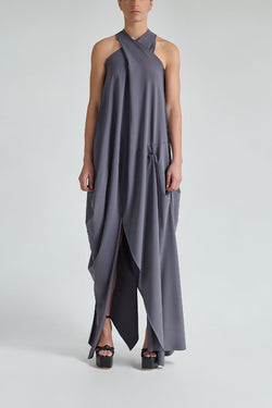 VESTIDO HALTER CRUZADO