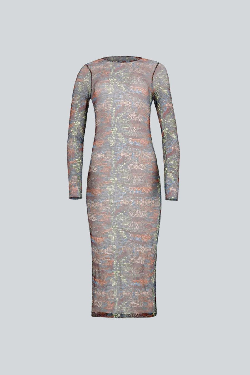 VESTIDO LARGO DAFNE CAMALEON