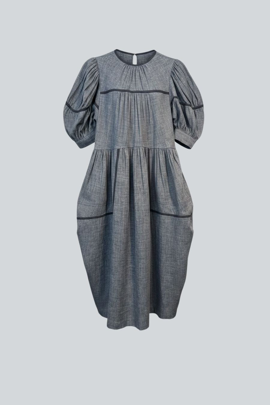 VESTIDO MIDI ACALA GRIS