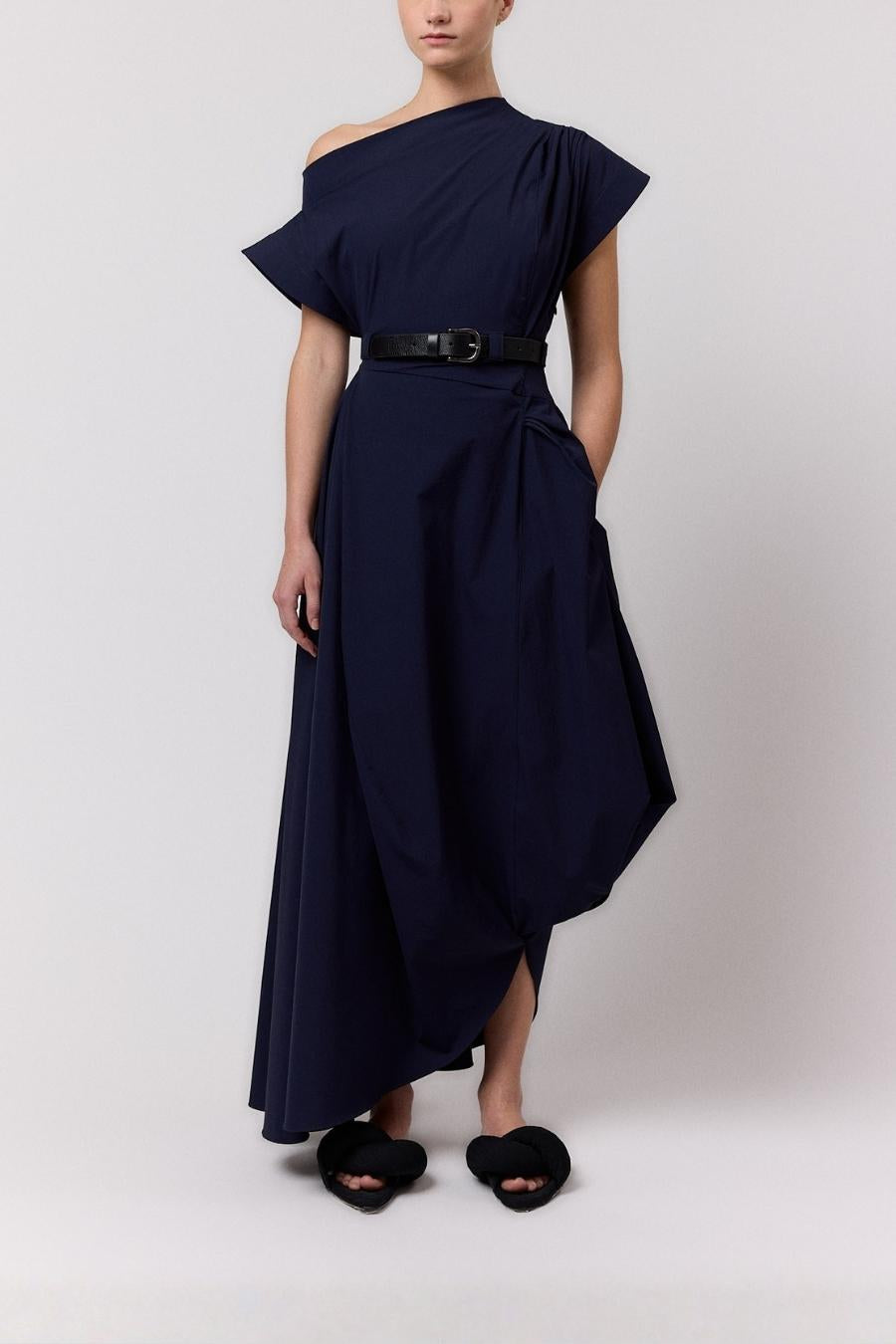 VESTIDO MIDI ADAMICO NAVY