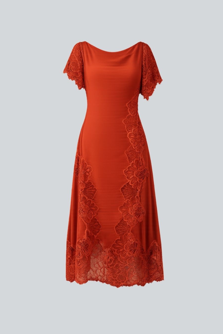 VESTIDO MIDI MAR TERRACOTA