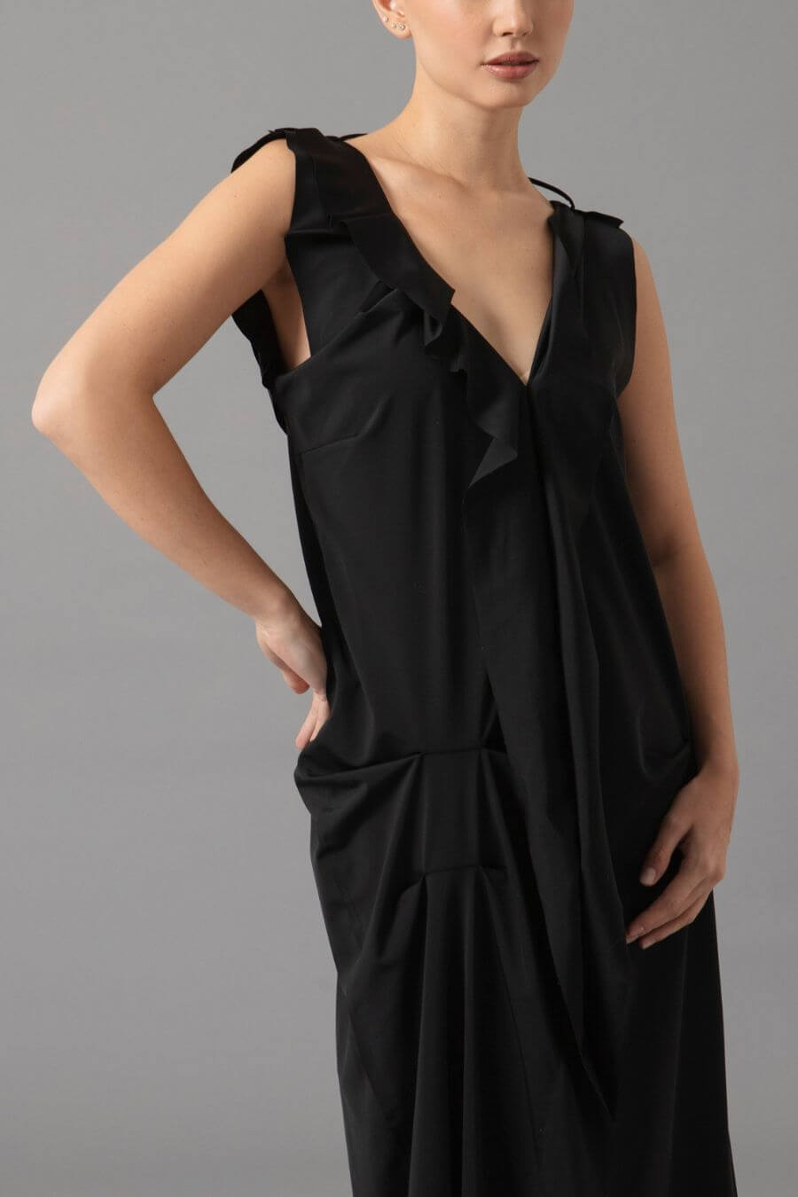 VESTIDO LARGO OLANES