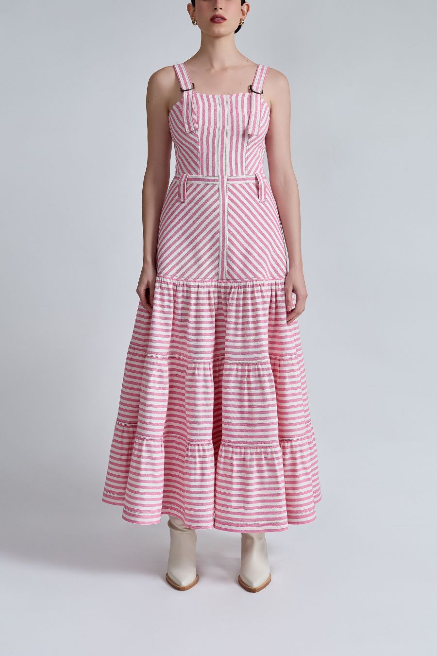 VESTIDO RAYAS CON ARNÉS