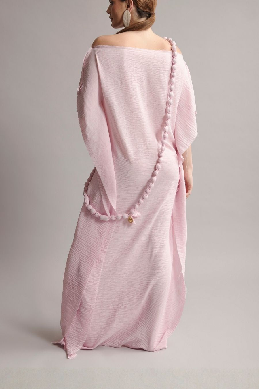 VESTIDO LARGO SENDA COTTON ROSA