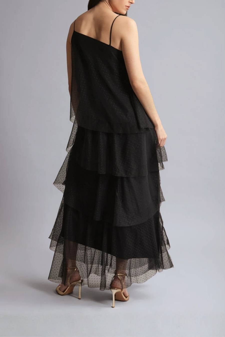 VESTIDO LARGO SEVILLA NEGRO