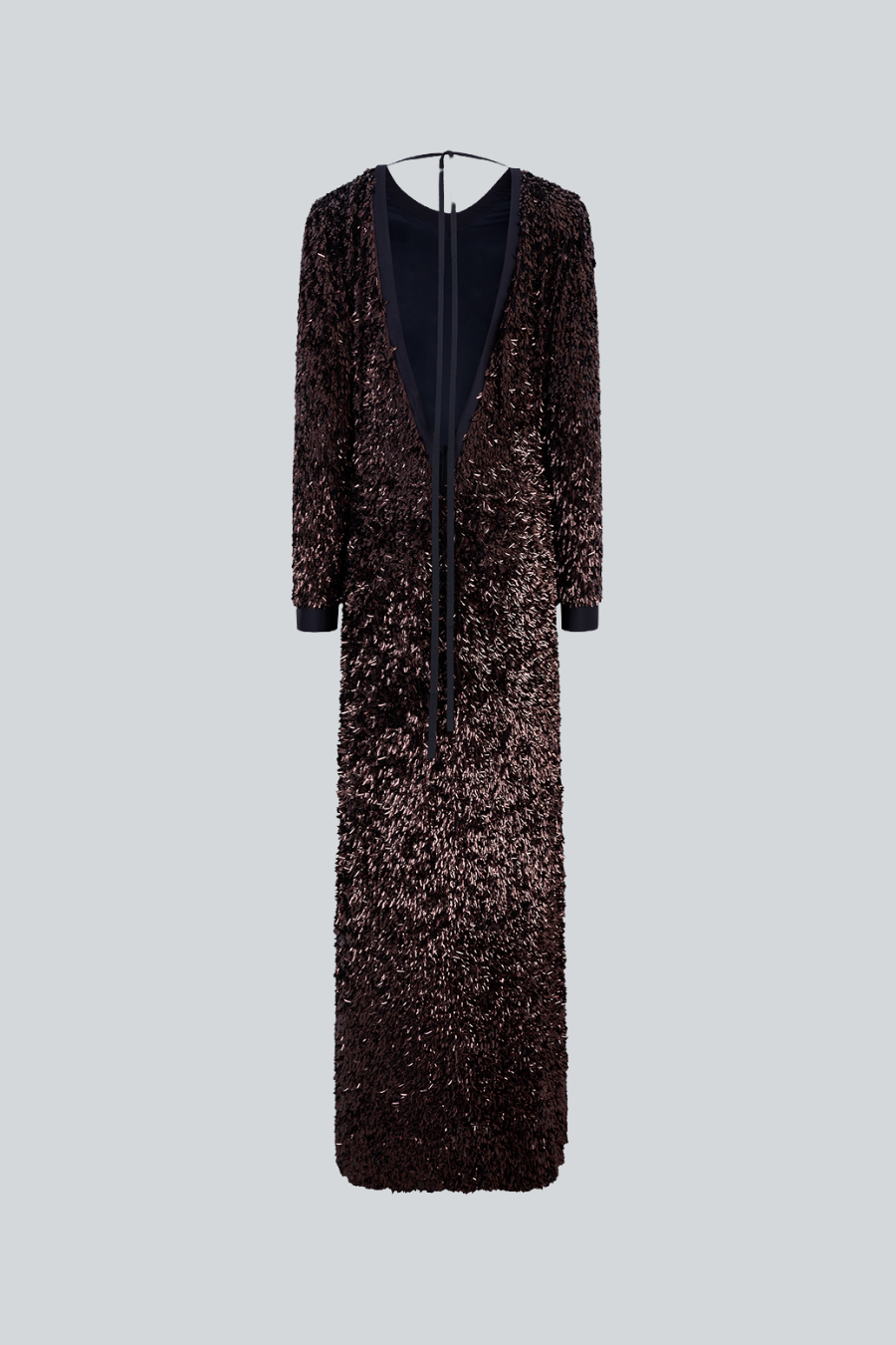 Vivi Dress con espalda descubierta y detalle de lentejuelas alargadas en forma de gota 