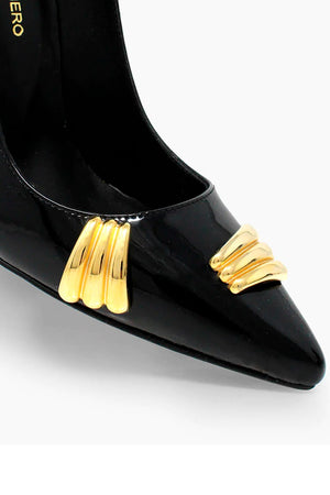 Zapatillas punta con dorado Regina Romero Ugga