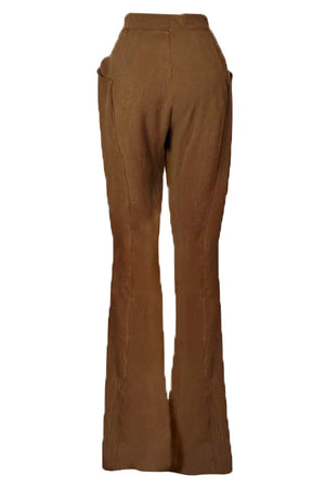 Pantalón marrón con bolsillos en laterales Cynthia Buttenklepper Ugga